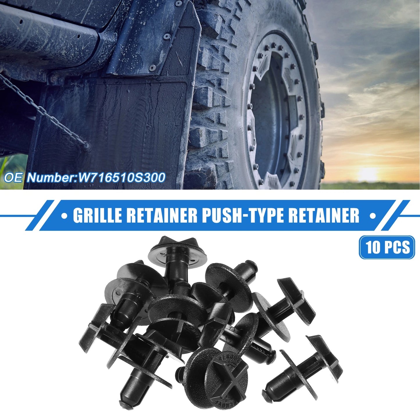 10X Grille Retainer Clips for Ford Explorer (2020–2023)