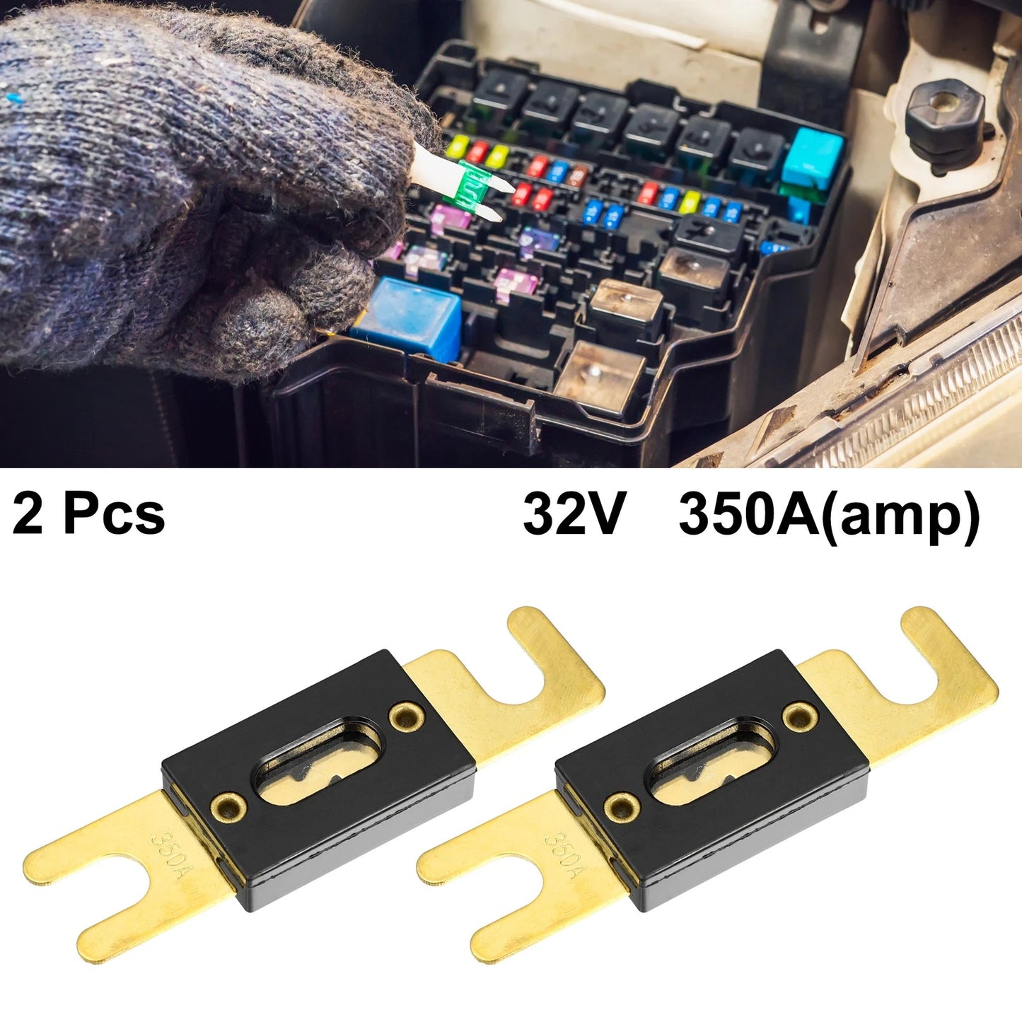 2X 350A ANL Fuses for Car Truck Motorcycle Boat Audio (Universal)