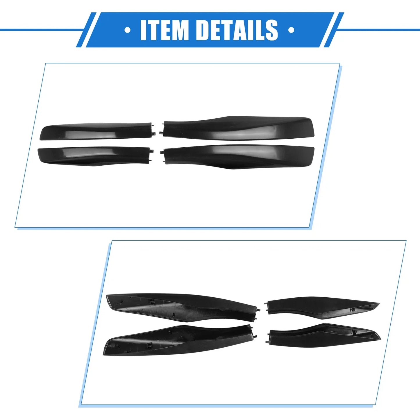 Car Roof Rack Side Rails End Cover Caps for Lexus RX350 (2003-2009) - 4x