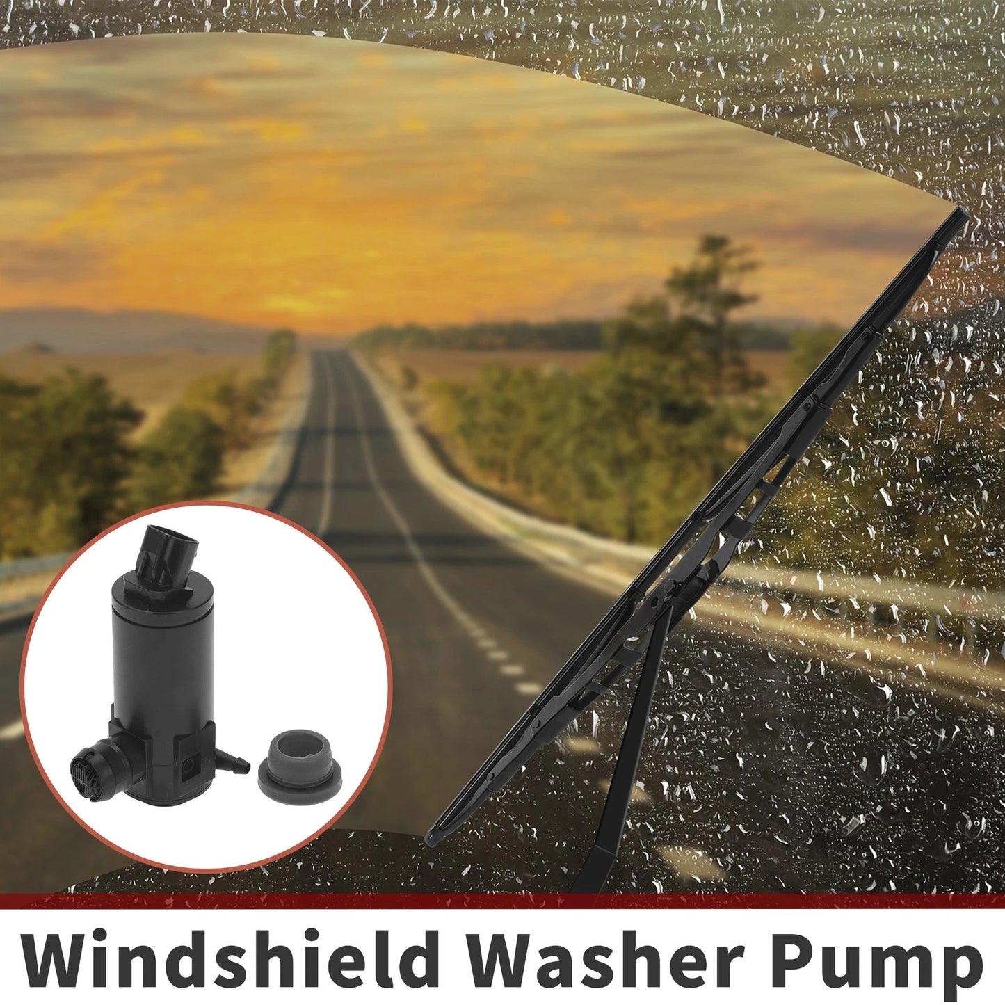 Windshield Washer Pump w/ Grommet for Toyota (No. 853300K011)