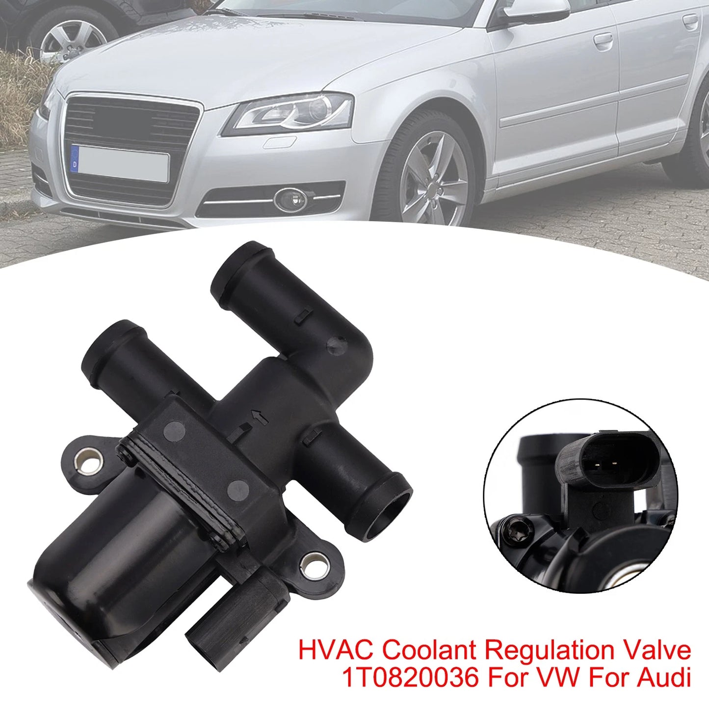 HVAC cooling liquid control valve 1T0820036 for VW Audi