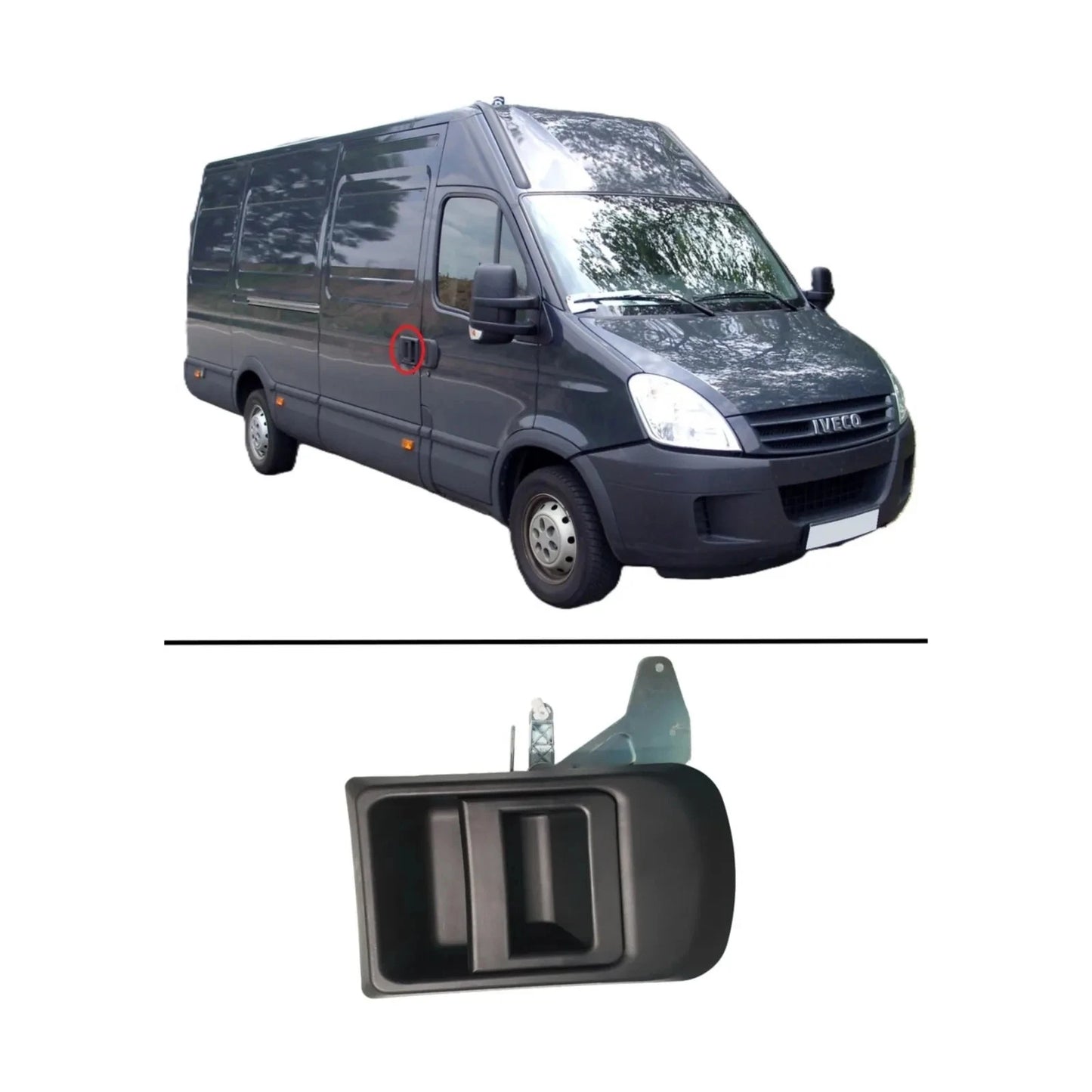 Right Side Outer Sliding Door Handle for Iveco Daily Van (2000–2011)