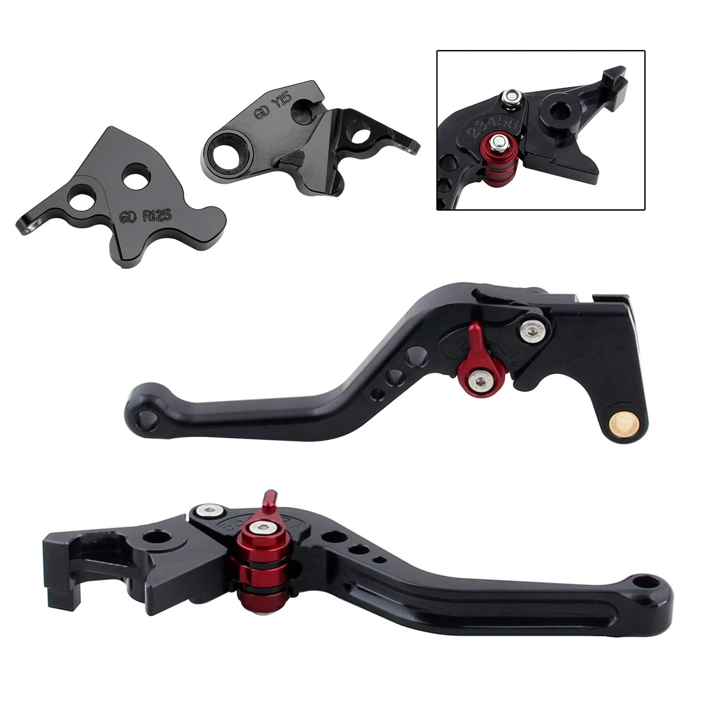 Long Brake Levers Clutch for Triumph Bonneville T120/T100 (2016–2019) Trident 2022 Red