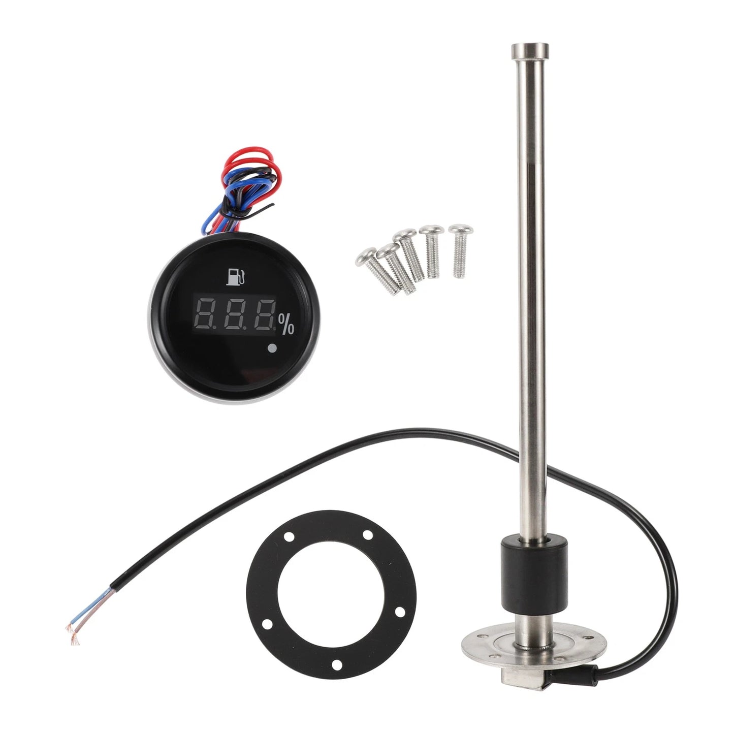 Fuel Sending Unit and Gauge Kit 0-190 Ohm 280mm for Boat Car