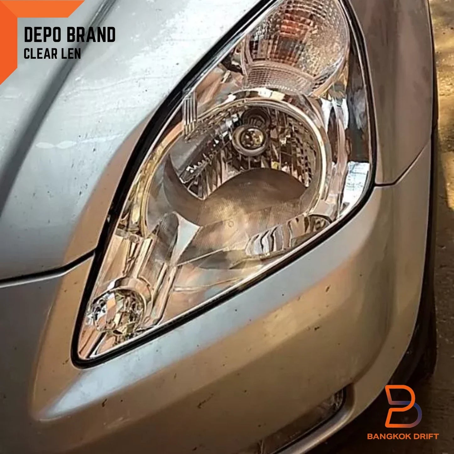 DEPO ECE Crystal Lens Headlight Lamps for Honda CR-V (2002-2005)