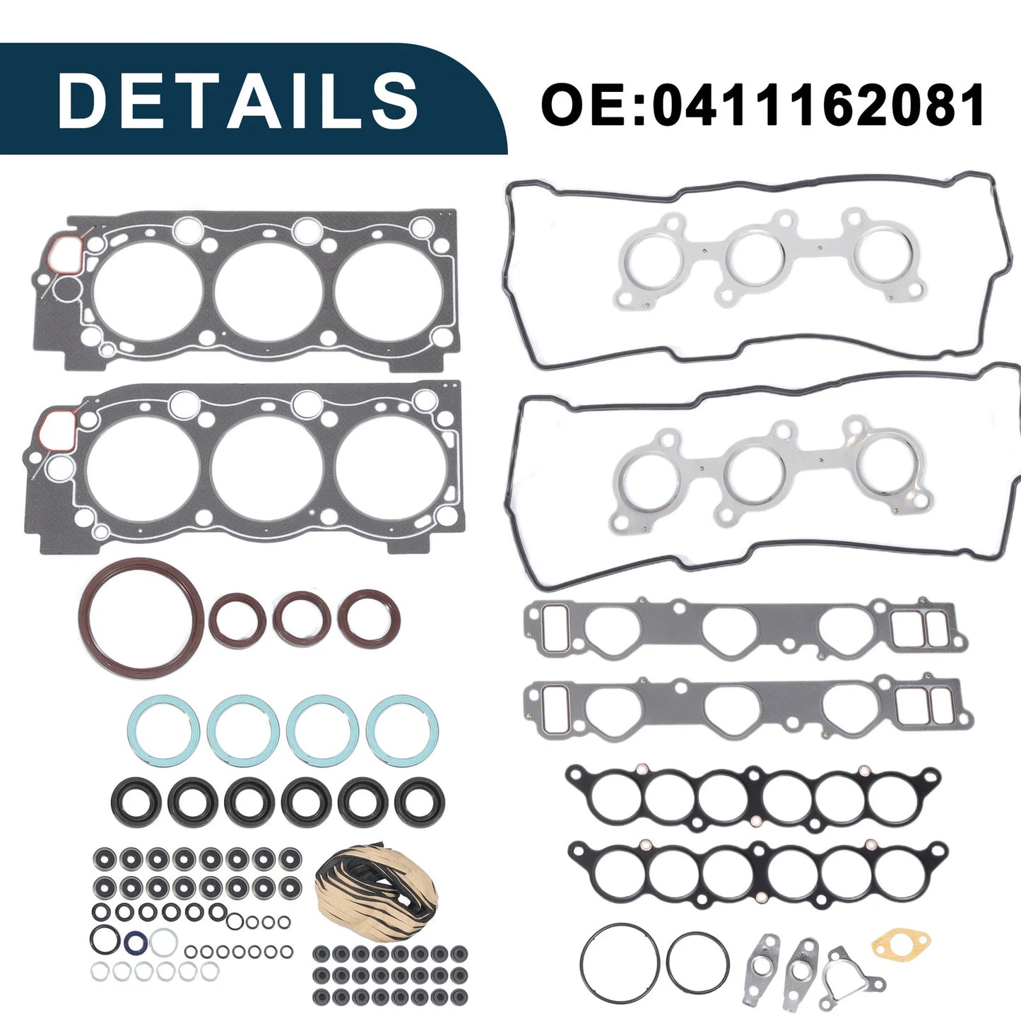 Cylinder Head Gasket Kit No. 0411162081 for Toyota 5VZ (1995–2004)