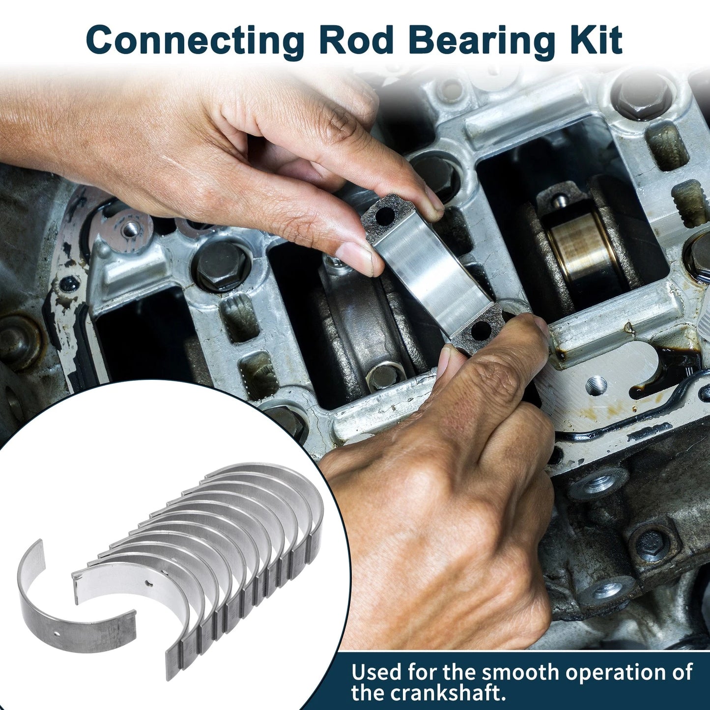 Set of 12 Connecting Rod Bearings for Nissan No.1211102P00