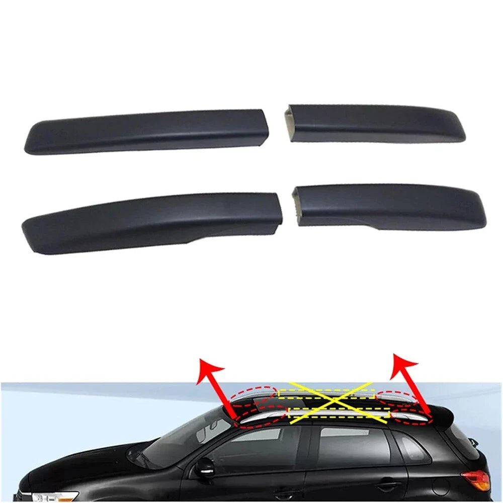 Roof Rack End Cover Caps for 2011-2020 Mitsubishi ASX RVR Outlander Sport