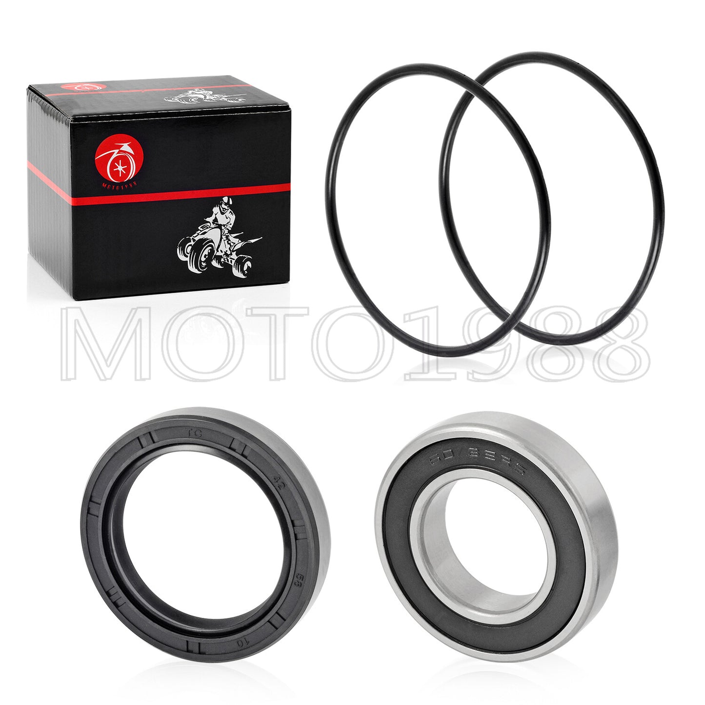 Left Rear Axle Wheel Bearing Seals Kit for Honda Foreman 400 450 500 520 (1995–2023)