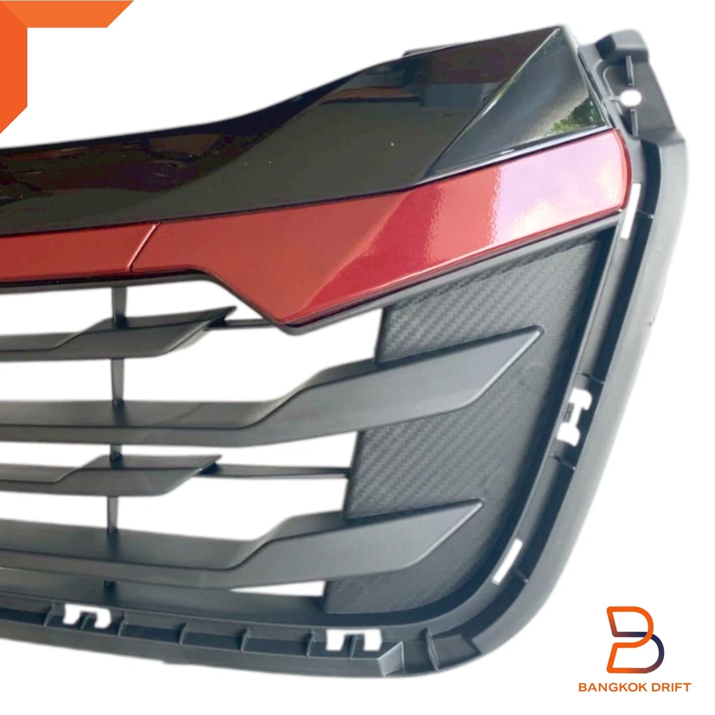 Black Red Front Grille for Isuzu D-Max Ute (2020-2023)