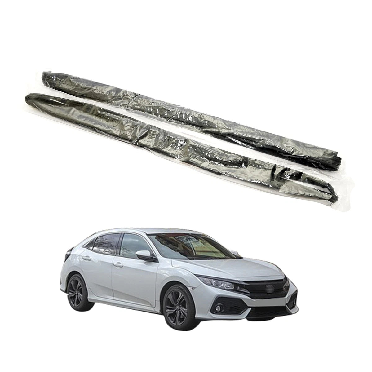 Set of 2 Front Door Glass Run Channels for Honda Civic (2017–2020)