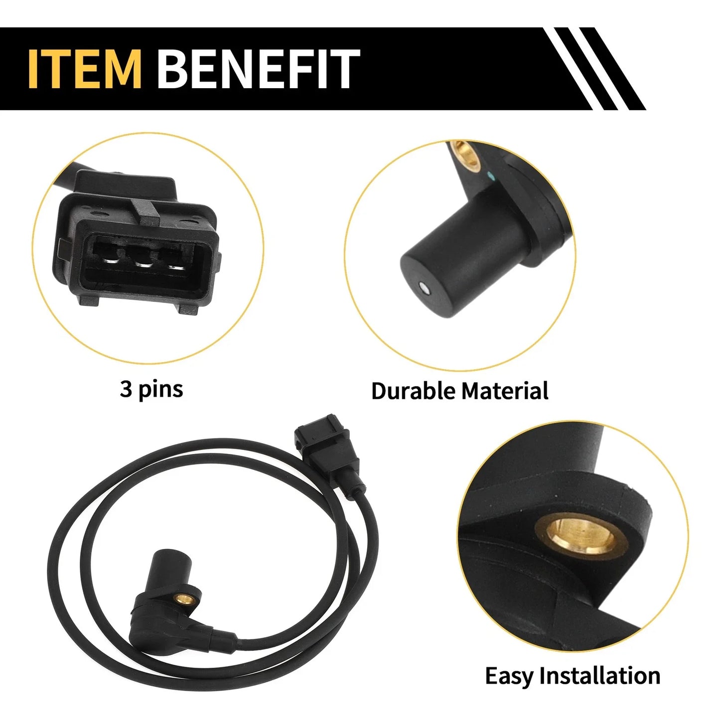 Crankshaft Position Sensor Black for BMW E36 316i (1993-1998)