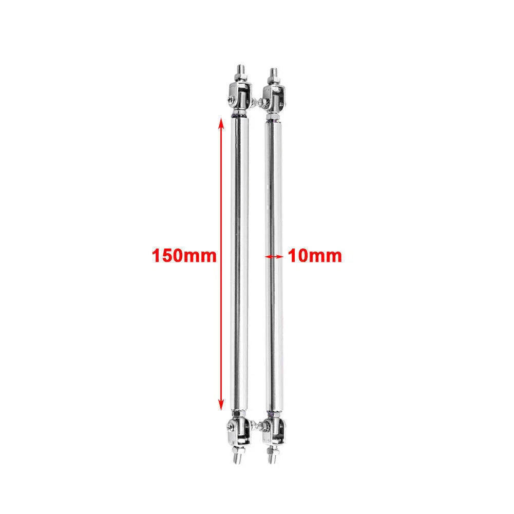 Adjustable Front Bumper Lip Splitter Strut Rod Tie Support Bar for Universal