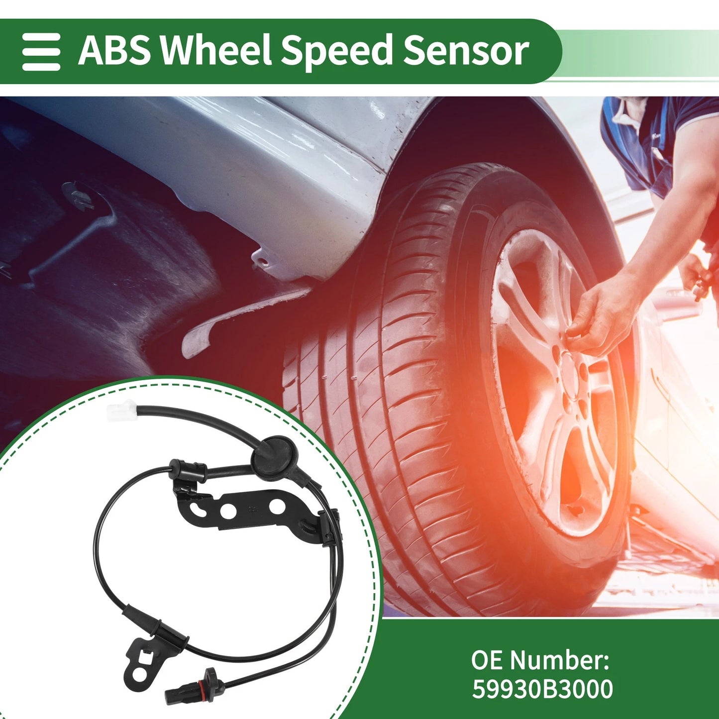 ABS Wheel Speed Sensor No. 59930B3000 for Hyundai Mistra (2013–2017)