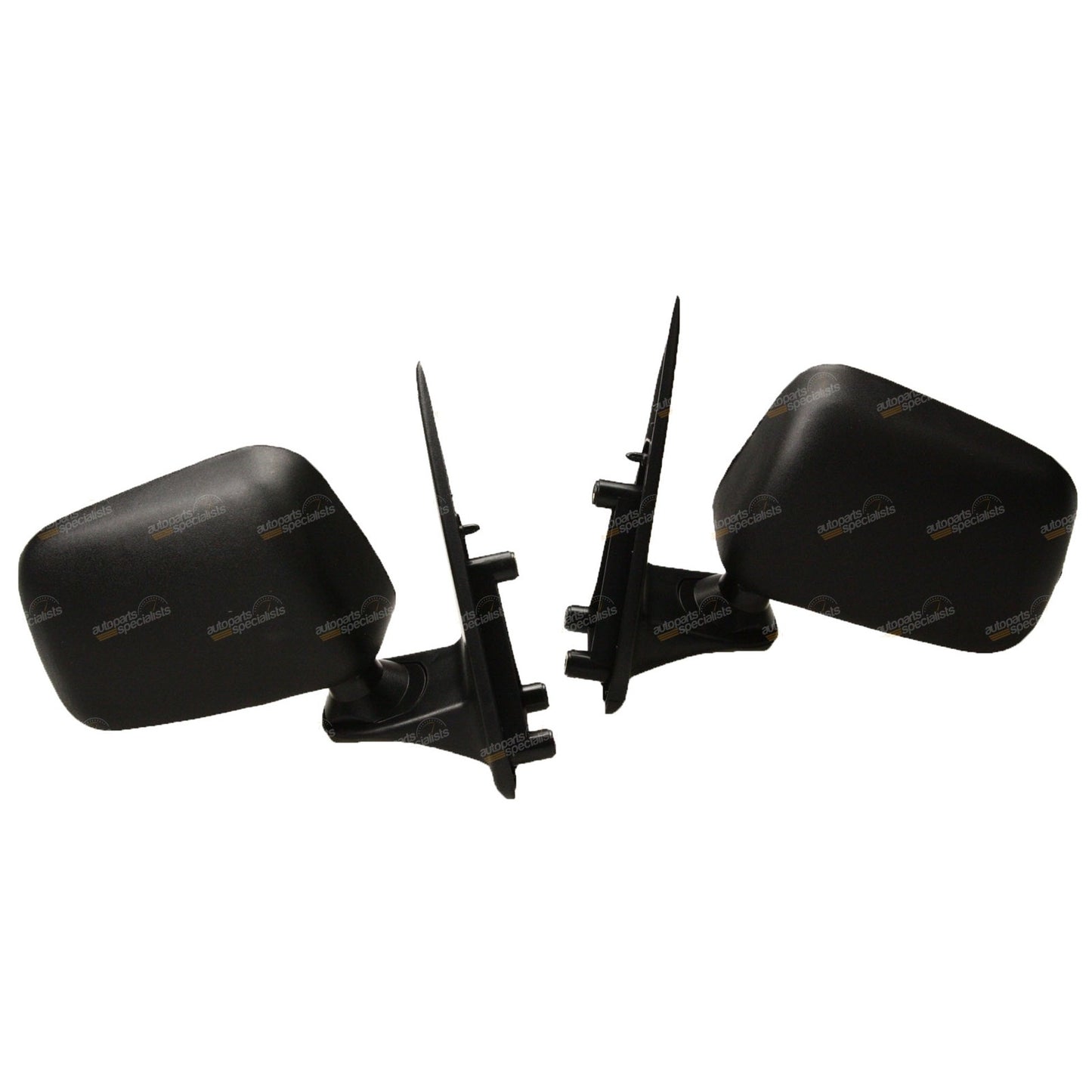 Pair of Black Sail Mount Door Mirrors for Toyota Hilux (1995–2005)