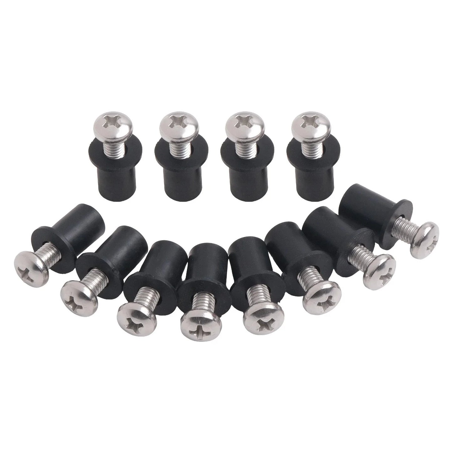 Stainless Steel Screws & Nuts / 12PCS / Screws and Nuts for Kayaks Canoes Boats