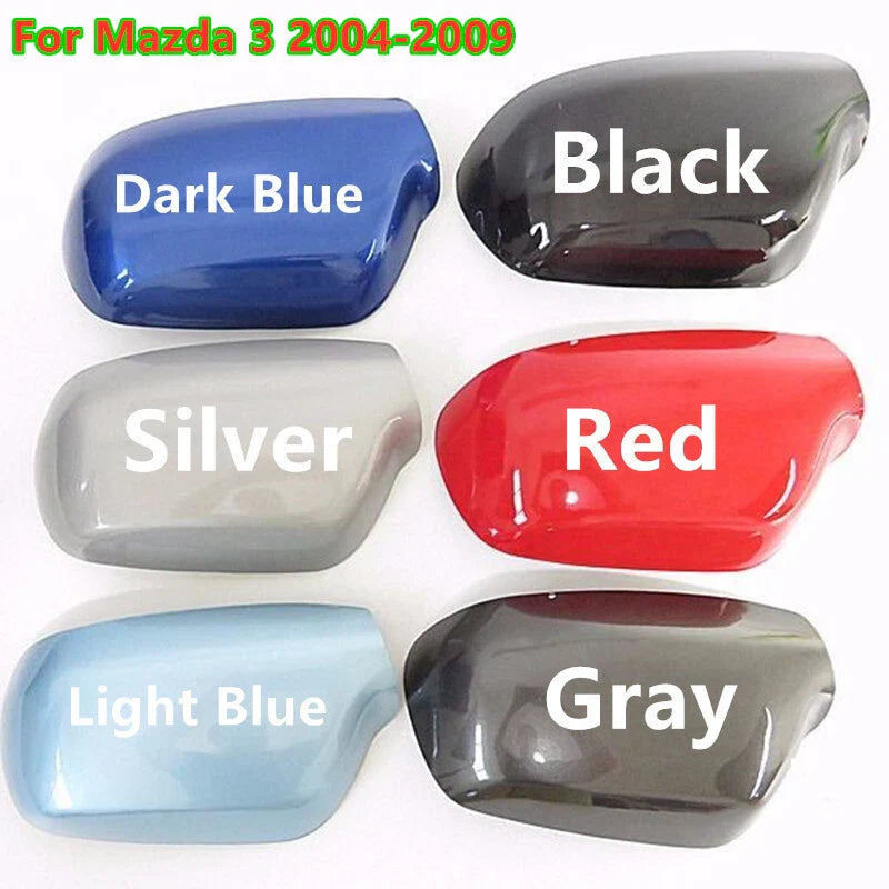 Left Driver Right Passenger Side Mirror Cover Cap for Mazda 3 (2004–2009)