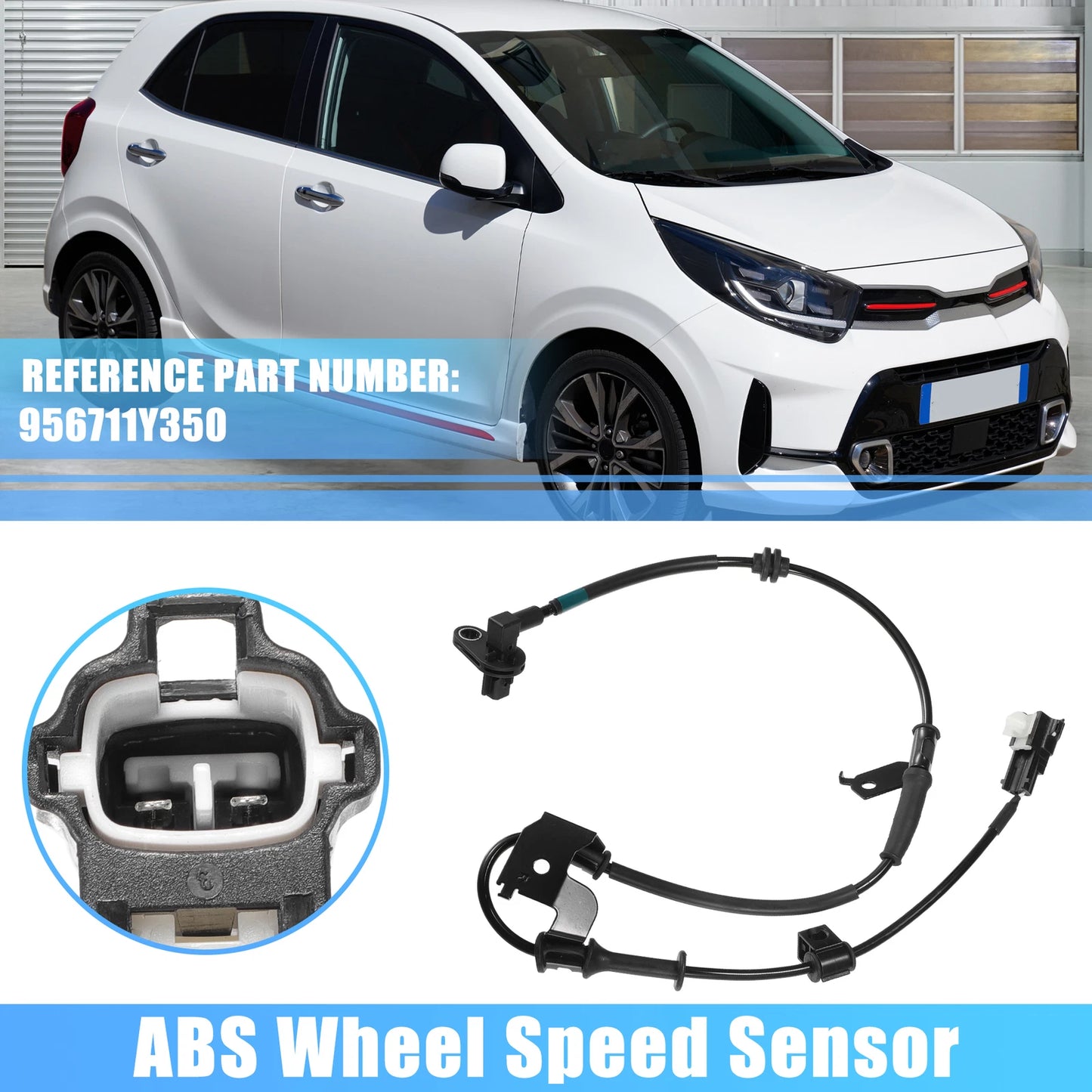 Front Right ABS Wheel Speed Sensor for Kia Picanto (2011–2023) No. 956711Y350