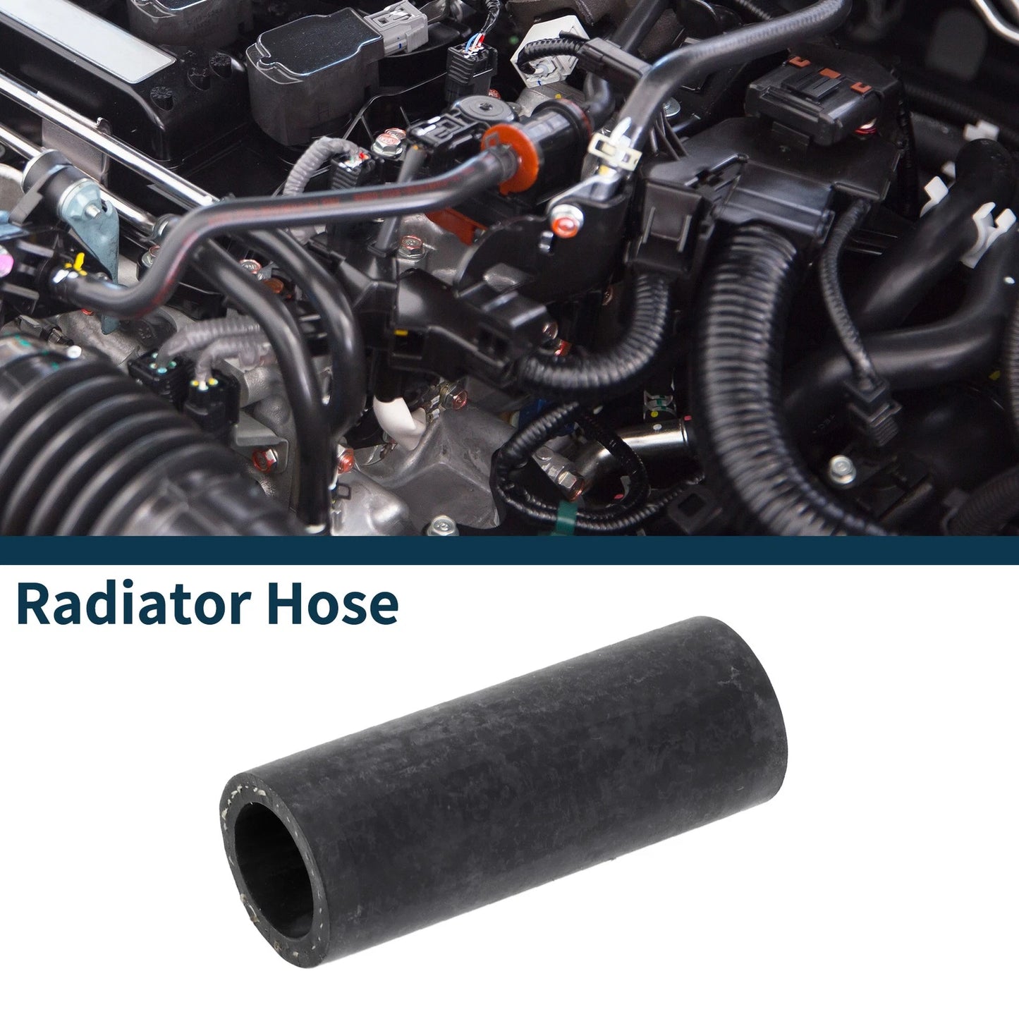 Radiator Hose Coolant Pipe for Audi A6 (2006–2011) No. 06E121058D Rubber Black