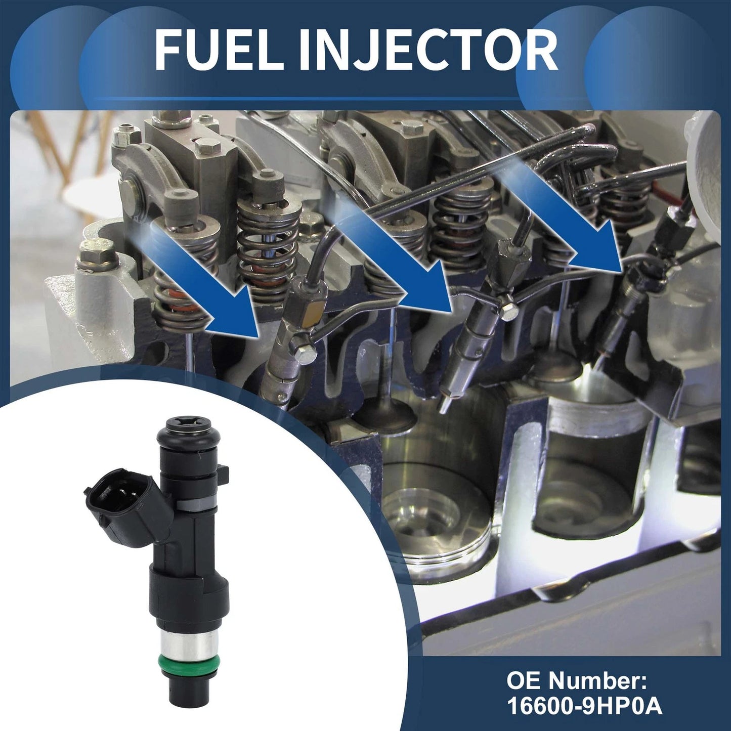 Fuel Injector No.16600-9HP0A for Nissan Rogue (2014–2020)