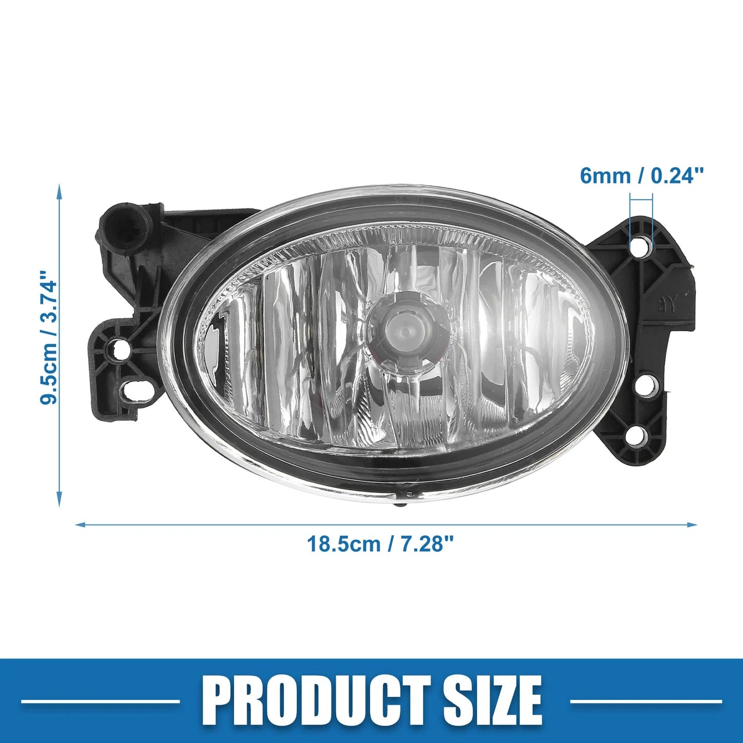 Driving Fog Lights for Mercedes (1698201556) - Aluminum Plastic White