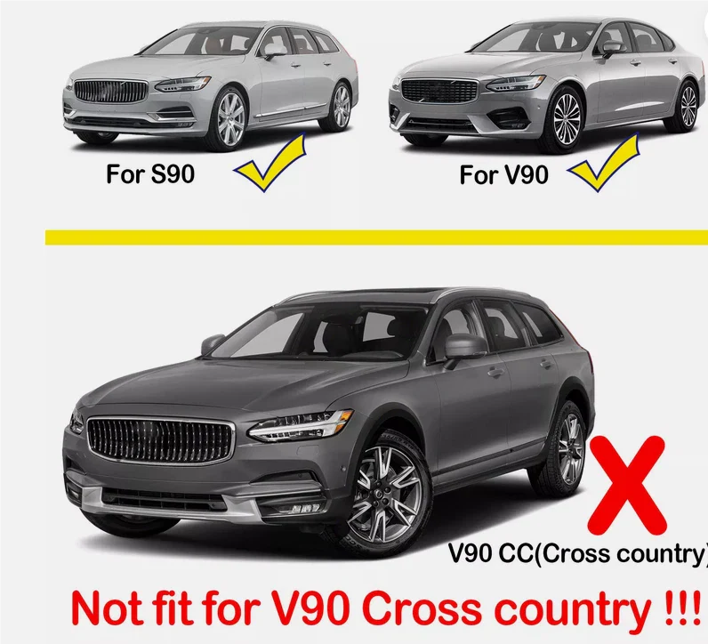 4X Front/Rear Splash Guards Mud Flaps Fender for Volvo V90 S90 (2016–2024)