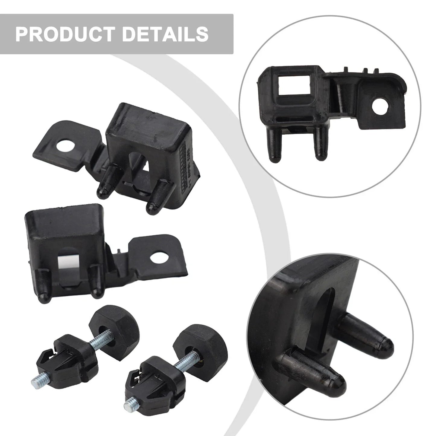 Black Headlamp Assembly Bracket for Ford Fusion (2017–2019)
