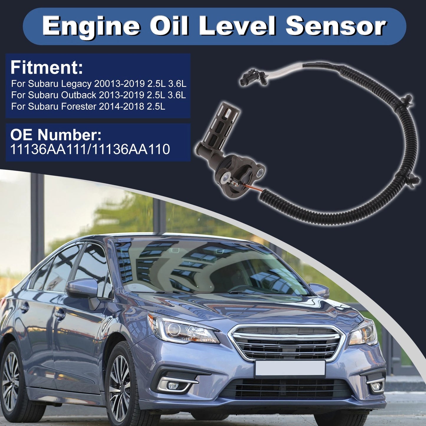 Engine Oil Level Sensor for Subaru Legacy (2013–2019) 11136AA111