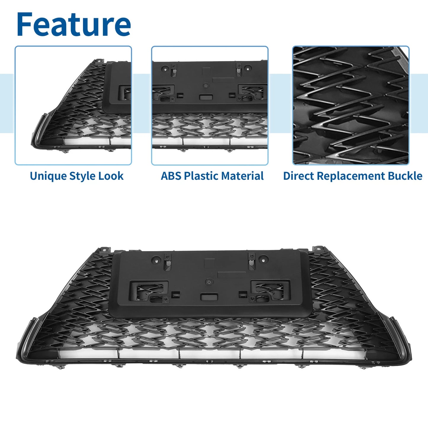 Front Lower Hood Bumper Grille for Lexus CT200h (2017) No.5310276100 Black
