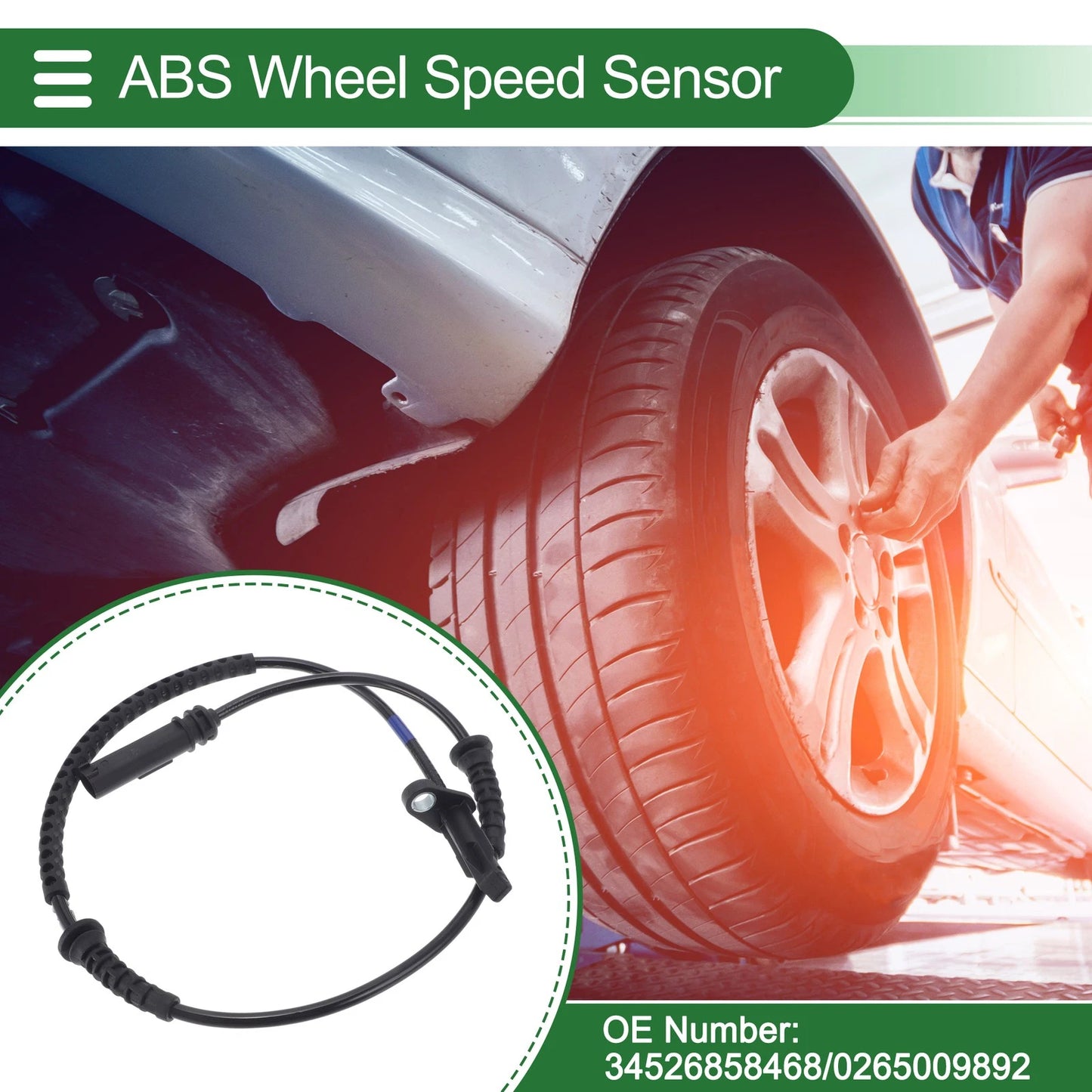 ABS Wheel Speed Sensor No. 34526858468 for BMW Mini Cooper F56 (2013–2018)