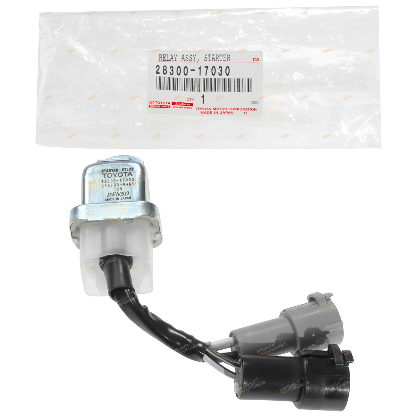 Starter Motor Relay for Toyota Landcruiser HDJ80 6cyl 4.2L 1HD-T (1990–1994)
