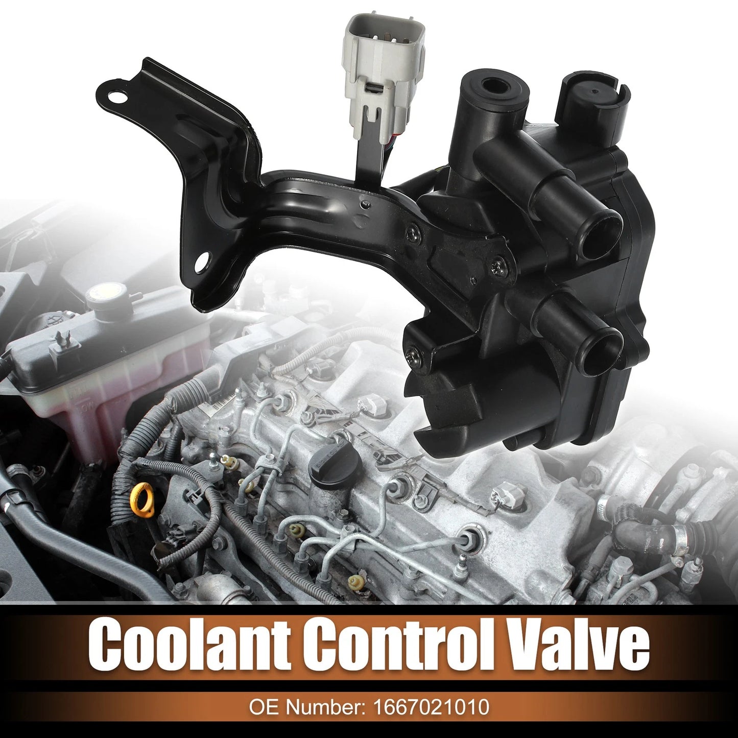 Coolant Flow Control Valve 1667021010 for Toyota Prius (2004–2009)