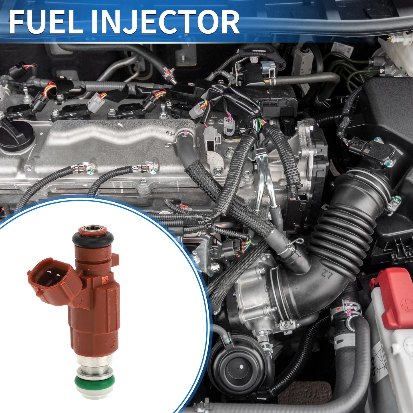 Fuel Injector for Nissan March BNK12 1.4 (2002–2010) 1 Pc Brown