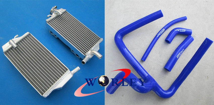 Aluminum Radiator + Y Hose Kit for Honda CR250R (2002–2004)