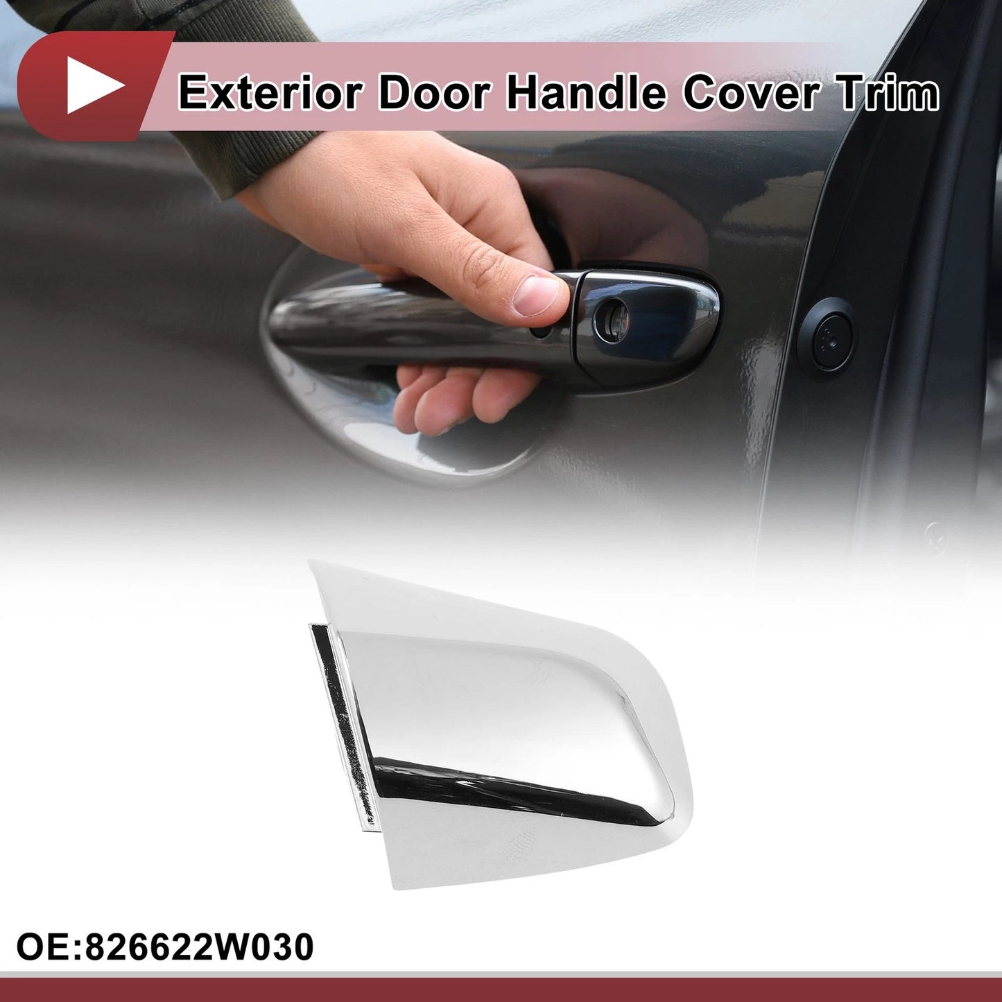 Exterior Door Handle Cover Trim No. 826622W030 for Hyundai Santa Fe (2013–2018)