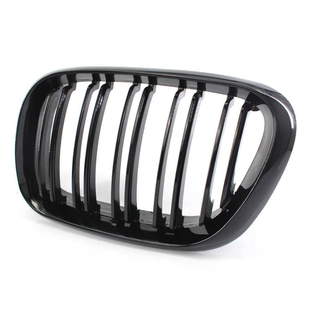 Gloss Black Dual Slat Front Bumper Grille for BMW X5 (2000–2003)