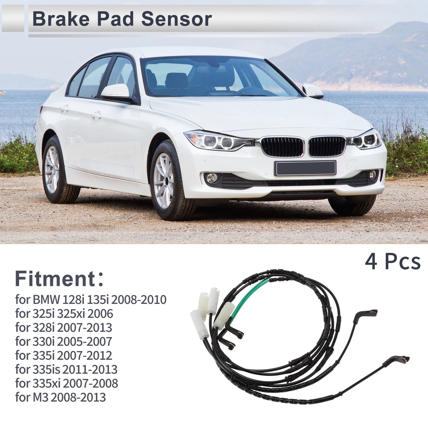 Brake Pad Wear Sensor No. 34356789440 for BMW 128i 135i (2008–2010)