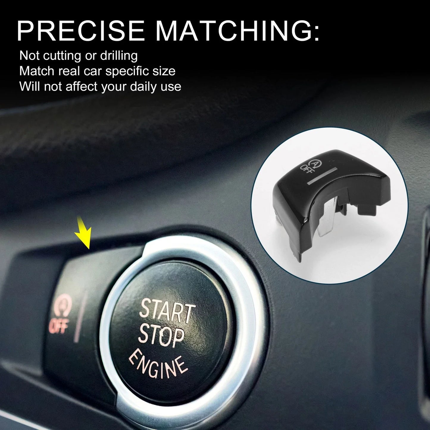 Central Control A Off Button for BMW X3 F25 X4 F26 X5 F15 F85 X6 F16 F86 Black