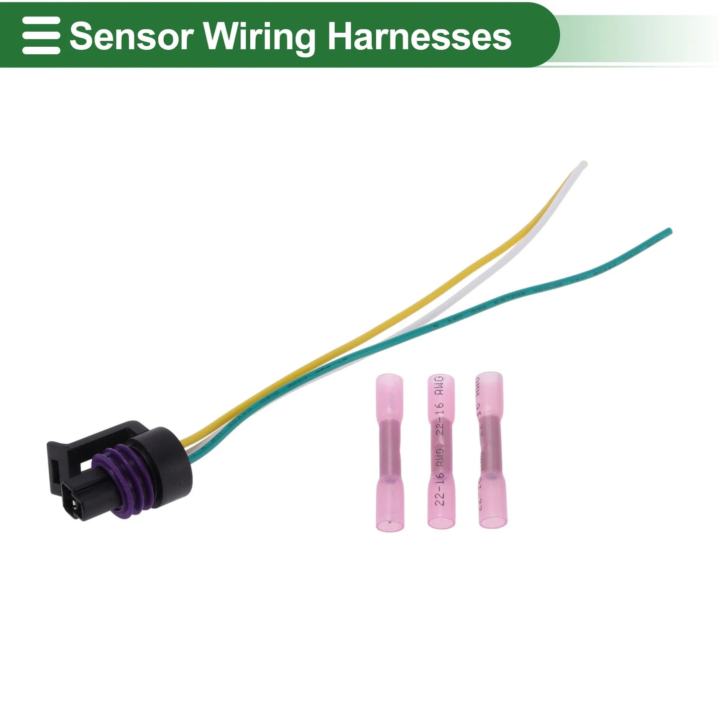 Set of 3 Pin Sensor Wiring Harnesses for Buick Century (1987–1999) No. 12102748