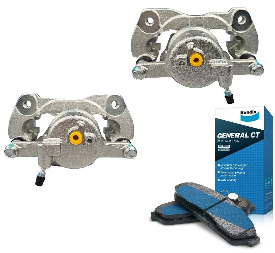 2X Calipers with Brake Pads for Toyota Corolla (2007–2019)