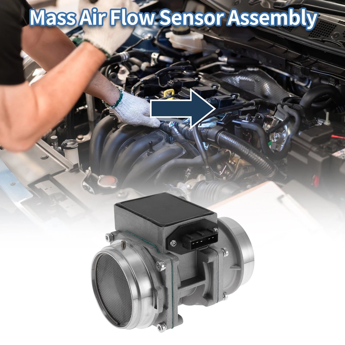 Mass Air Flow Sensor Assembly ERR5198 for Land Rover Range Rover Sport (2005–2013)