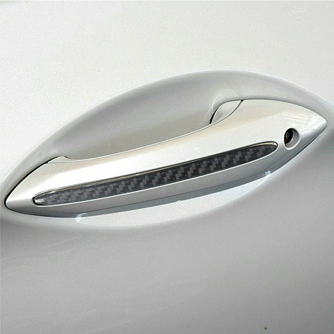4pcs Carbon Fiber Door Handle Trims for BMW 5 Series F10 F11 F18 (2011-2017)