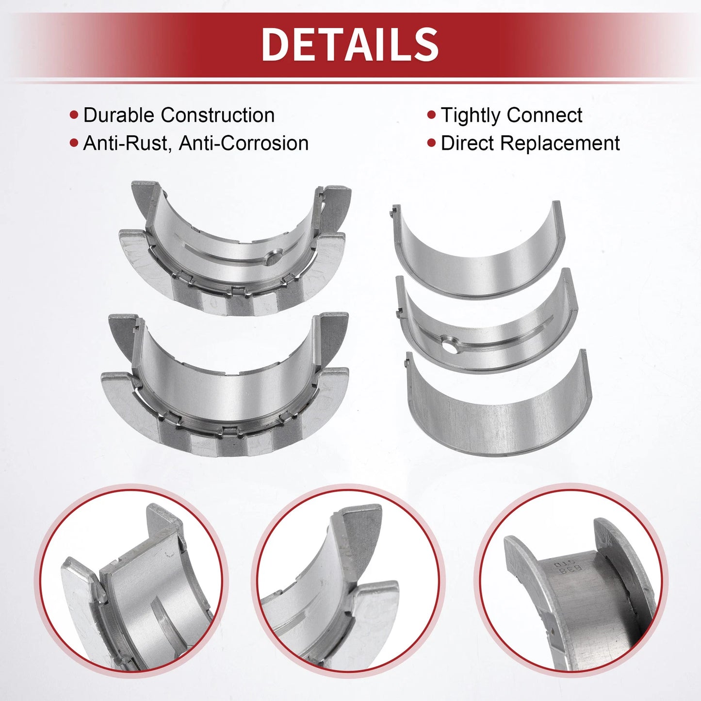Main Bearing and Connecting Rod Bearing Kit No. 11218658135 for BMW 118I (2015–2022)