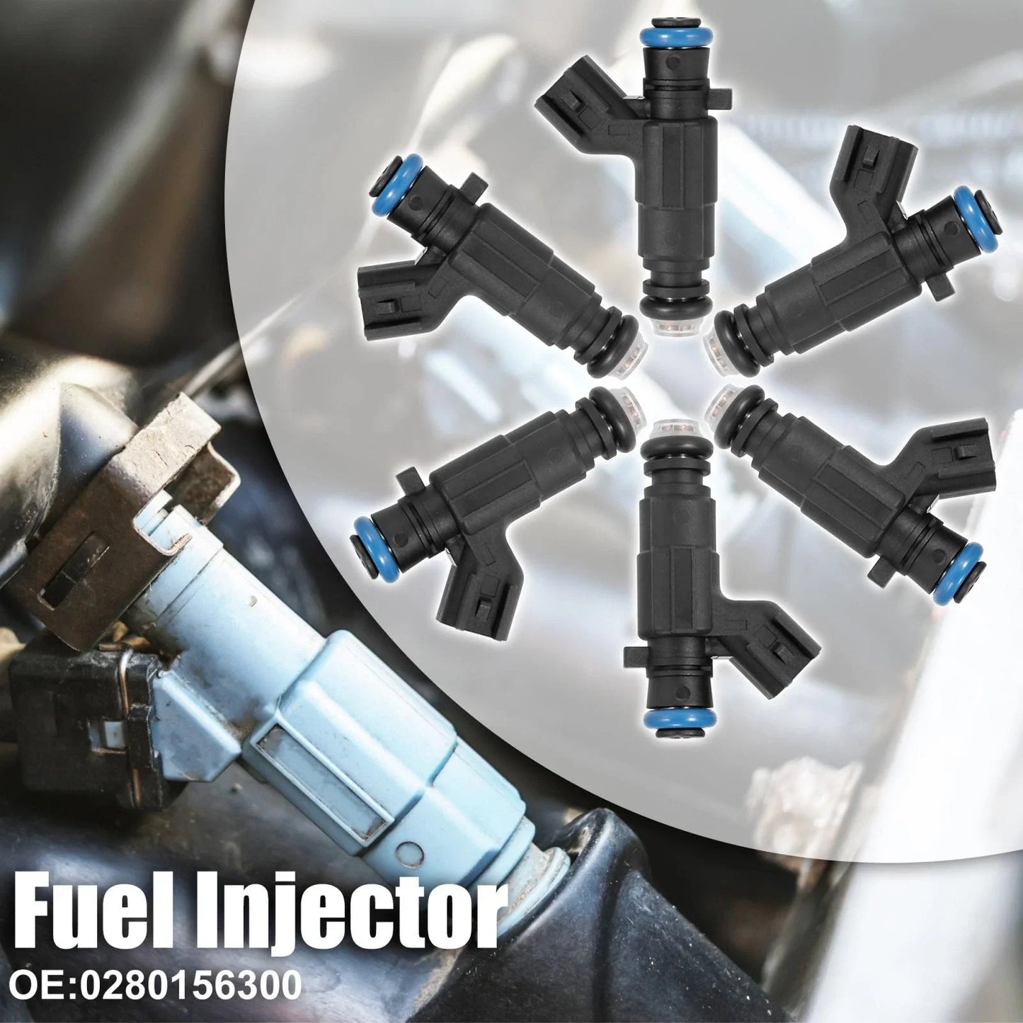 6 x Fuel Injectors for Chevrolet Malibu, Cadillac CTS 3.6L (2004-2013)
