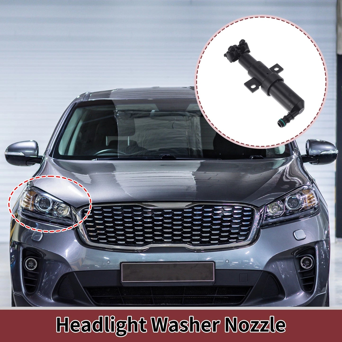Front Passenger Side Headlight Washer Nozzle for Volkswagen B6 (2006–2010) No. 3CD955104