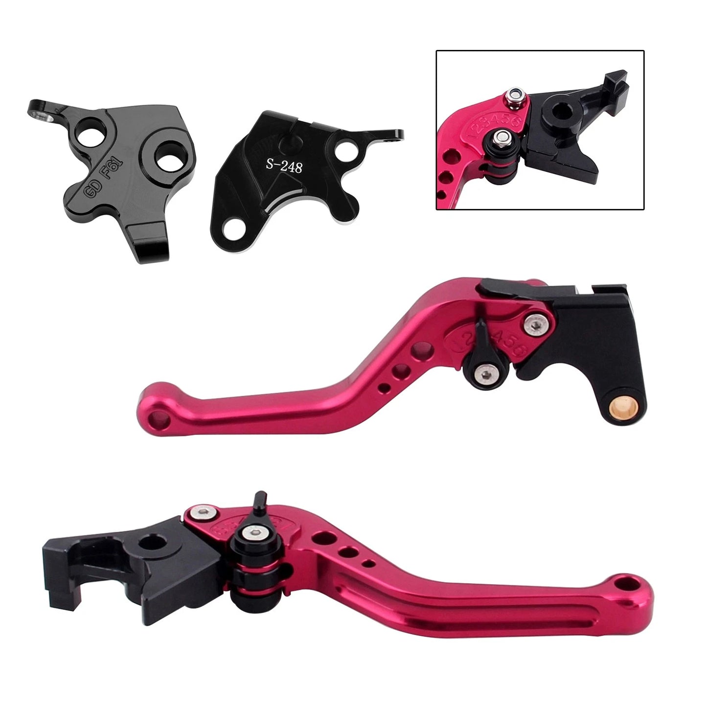 Handlebar Risers 20mm Black for Tiger 800 (2011–2017)