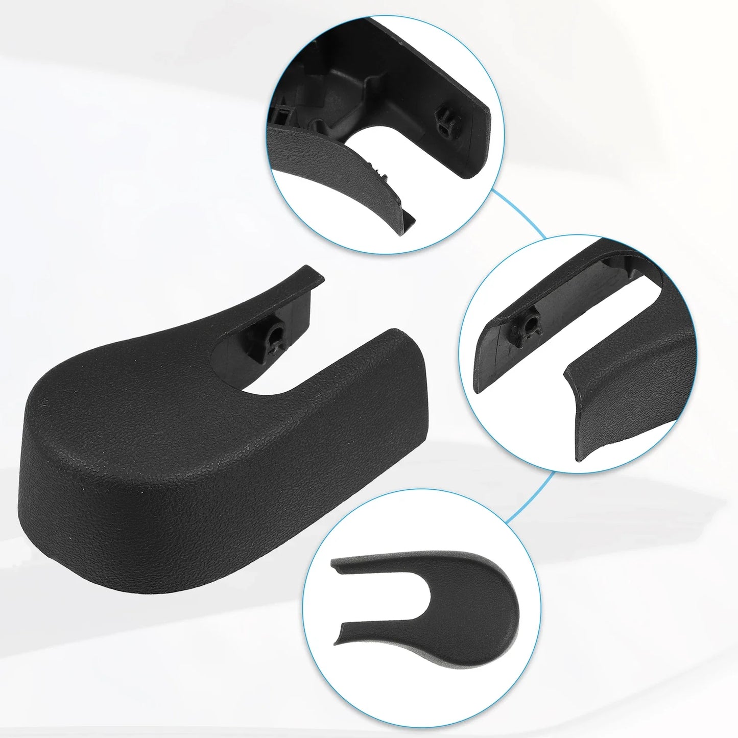 1x Rear Windshield Wiper Arm Nut Cover Cap for BMW 535xi Black