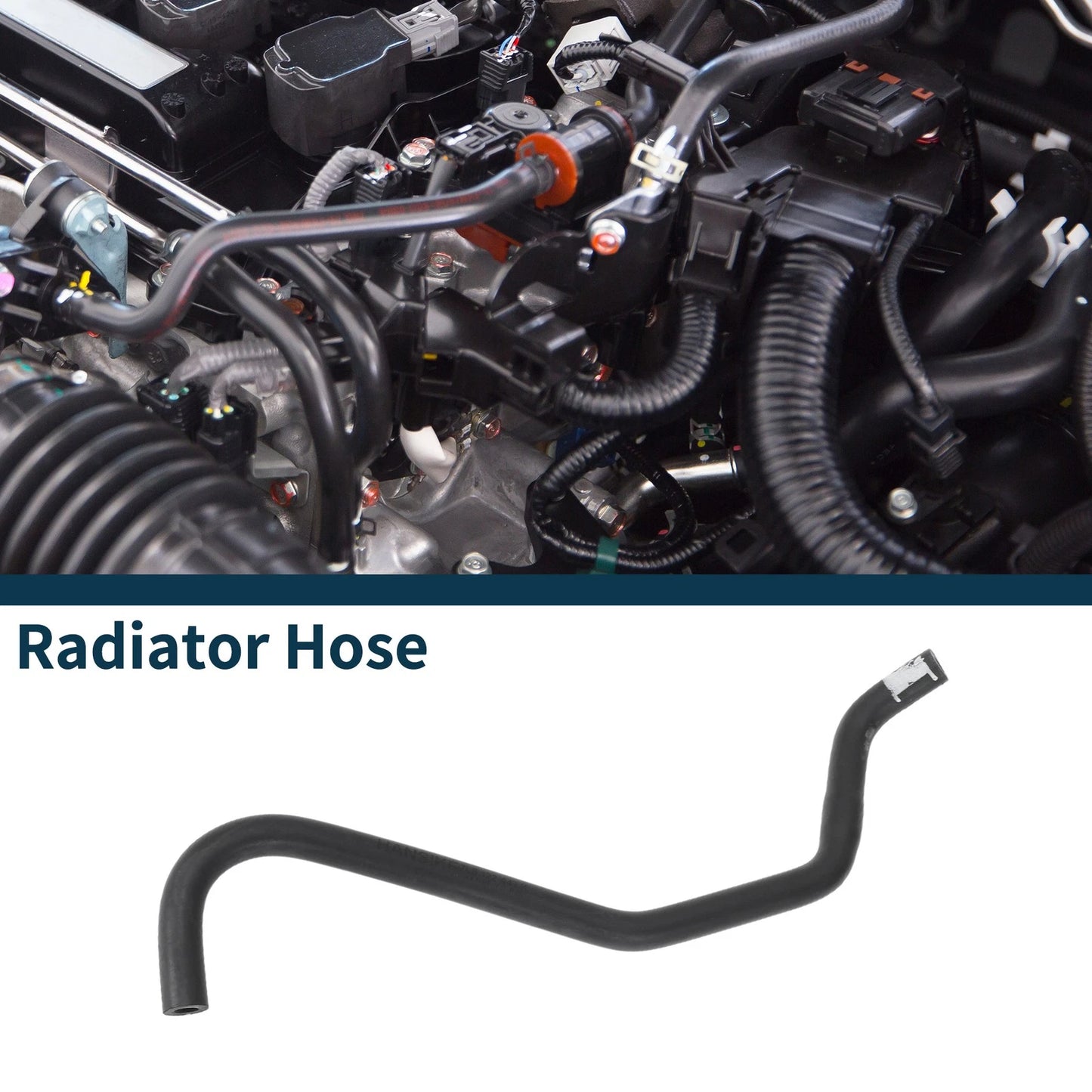 Radiator Hose Coolant Pipe for Audi Q7 3.0L V6 (2011–2015) No. 7L8122447K Rubber