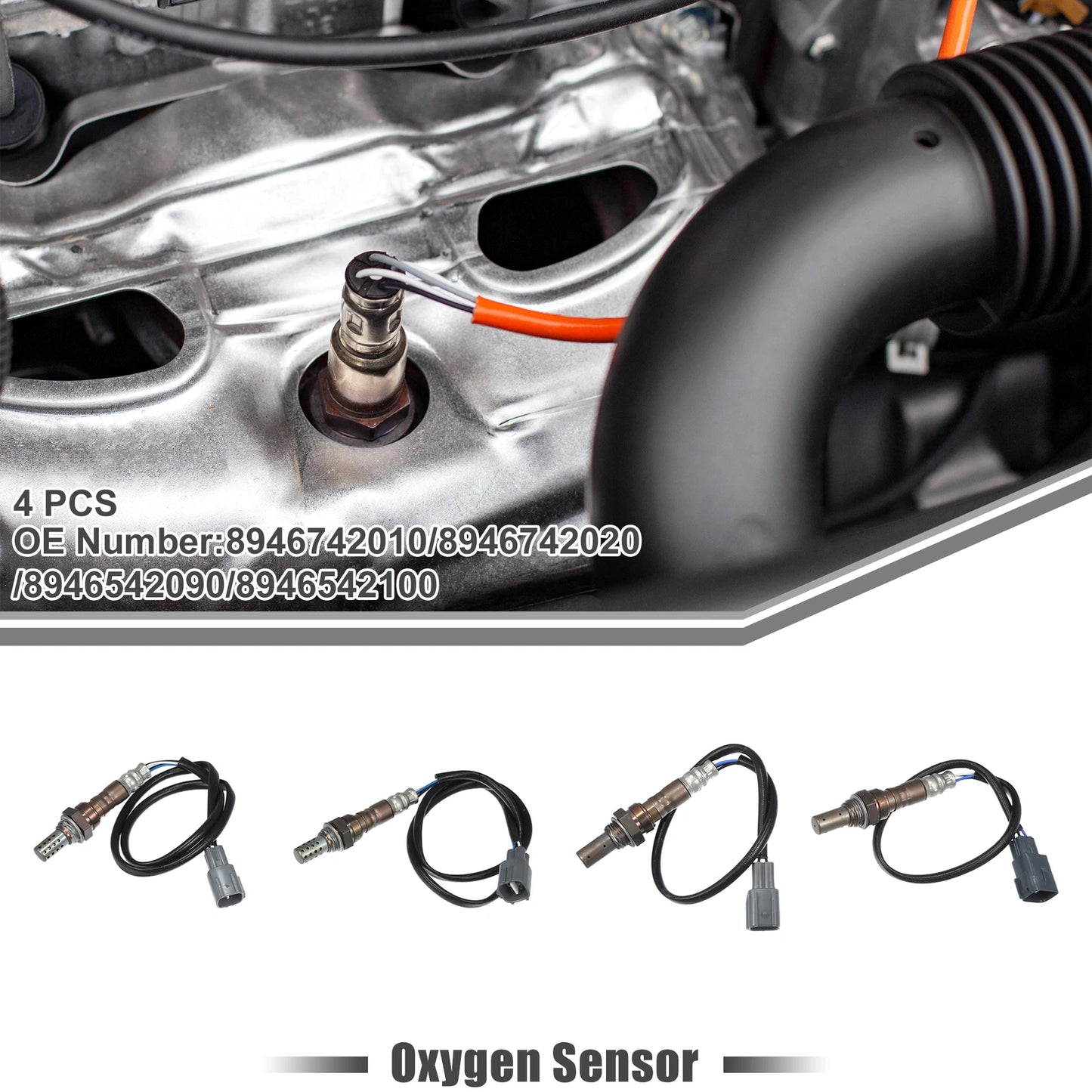 Set of 4 O2 Oxygen Sensors for Toyota RAV4 (2001–2003) L4 2.0L