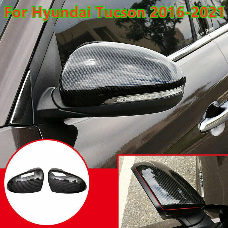 Rearview Side Wing Mirrors Cap Cover for Hyundai Tucson (2016–2021)